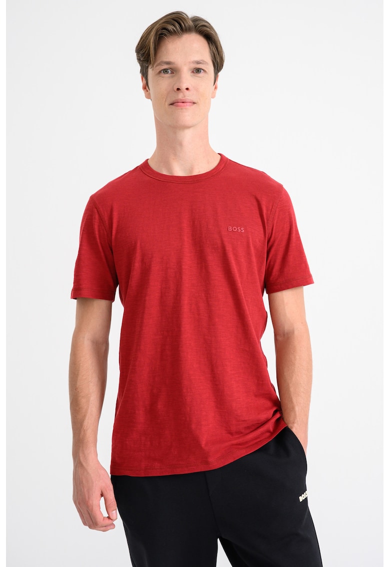 Tricou slim fit din bumbac Tegood - Rosu