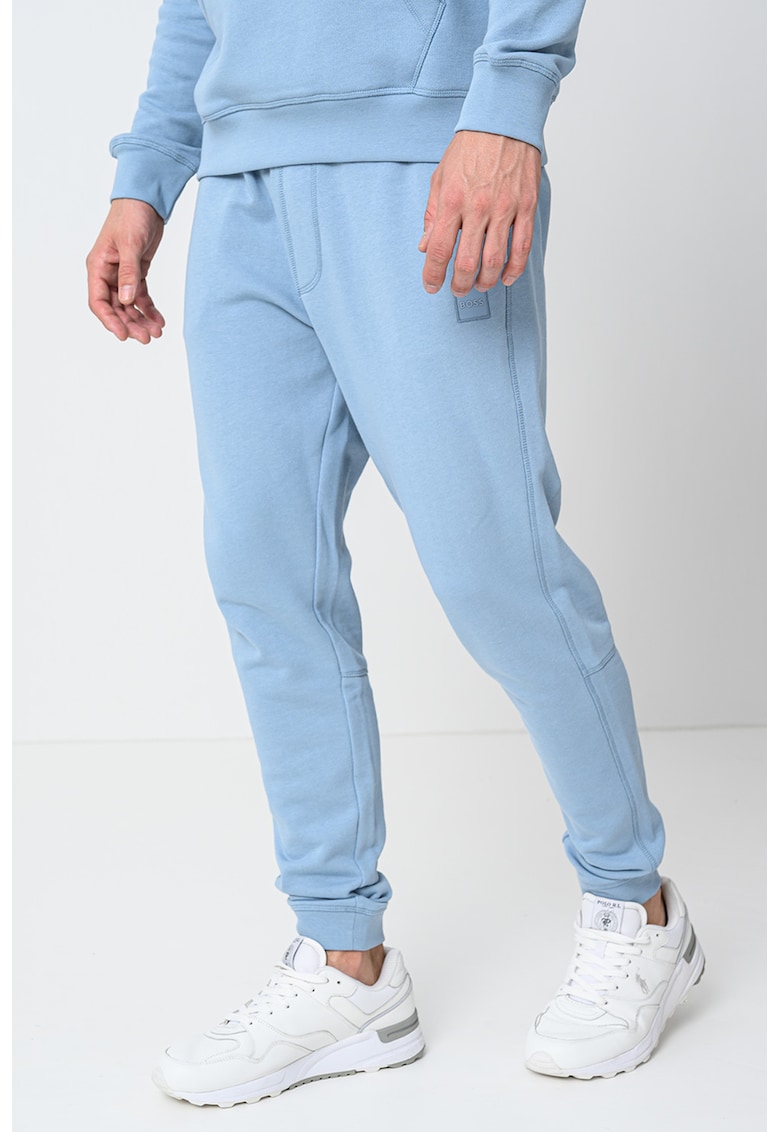 Pantaloni de trening cu buzunare laterale - Albastru azur