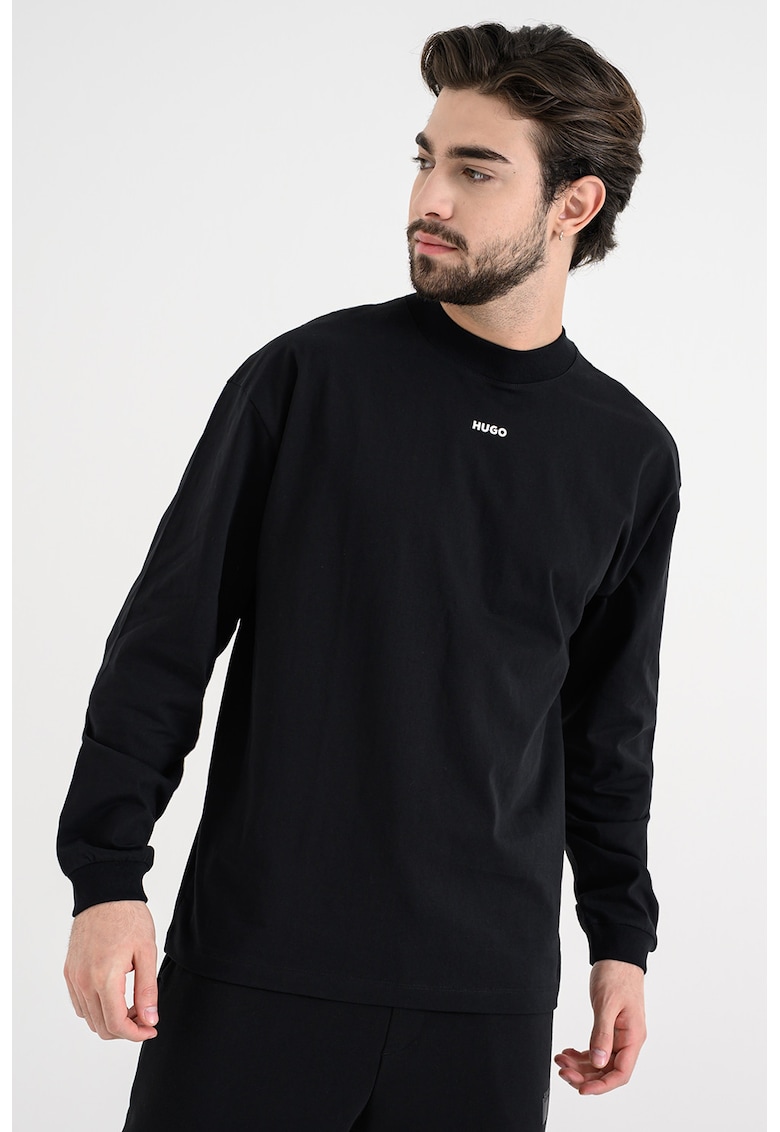 Bluza de trening cu decolteu la baza gatului Daposo