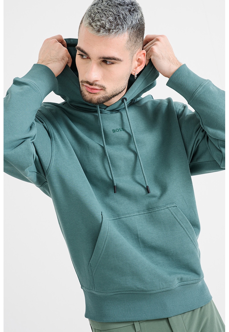 Hanorac din bumbac cu buzunar kangaroo