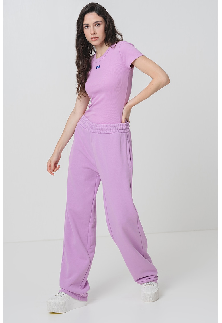 Tricou slim fit cu logo discret aplicat Easy