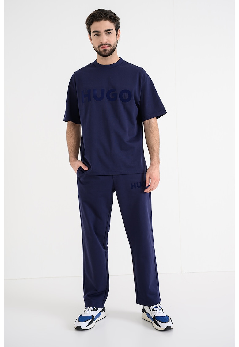 Tricou supradimensionat cu decolteu la baza gatului Dinkee