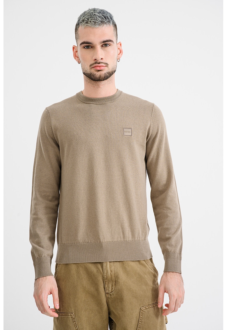 Pulover din amestec de bumbac si casmir Kanovano