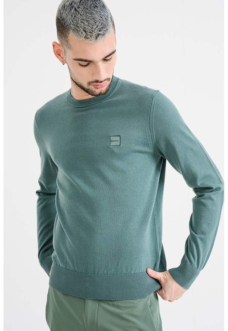 Pulover din amestec de bumbac si casmir Kanovano