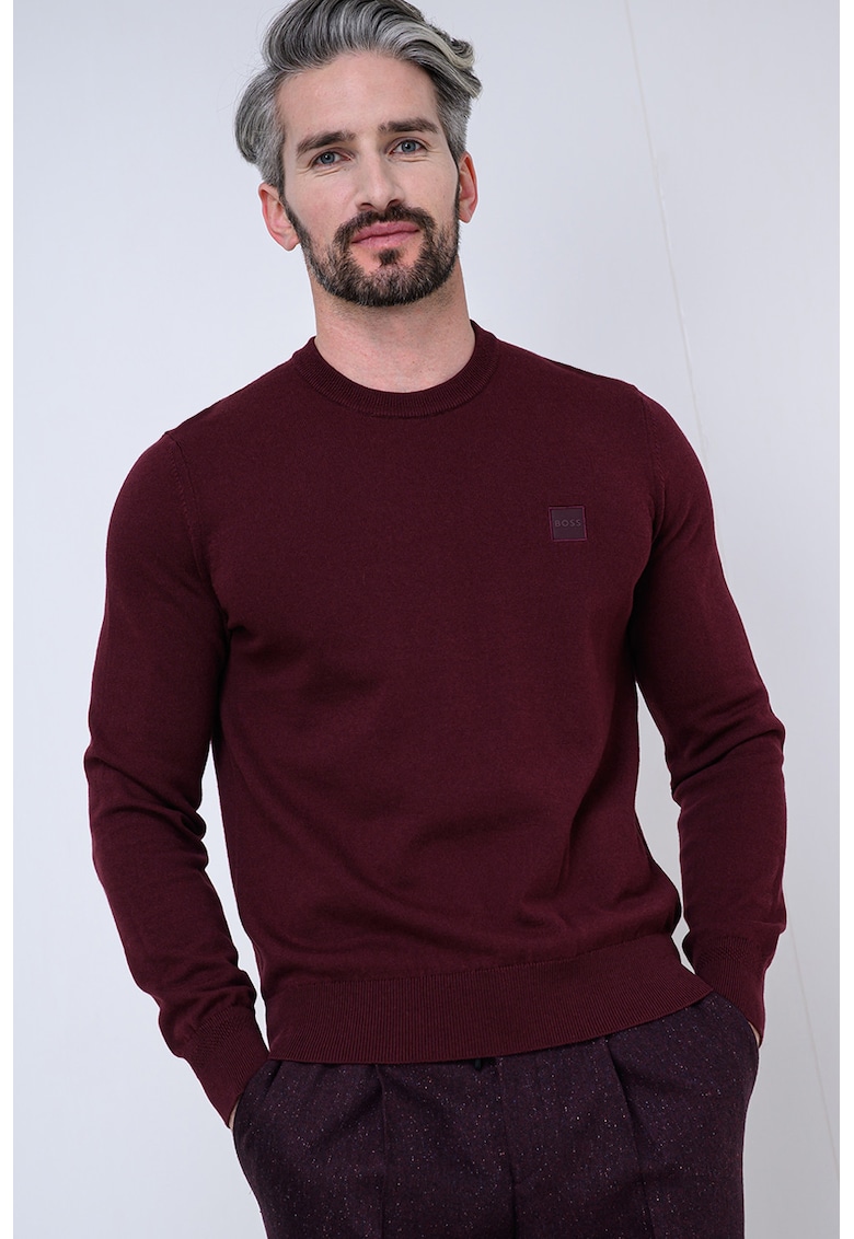 Pulover din amestec de bumbac si casmir Kanovano