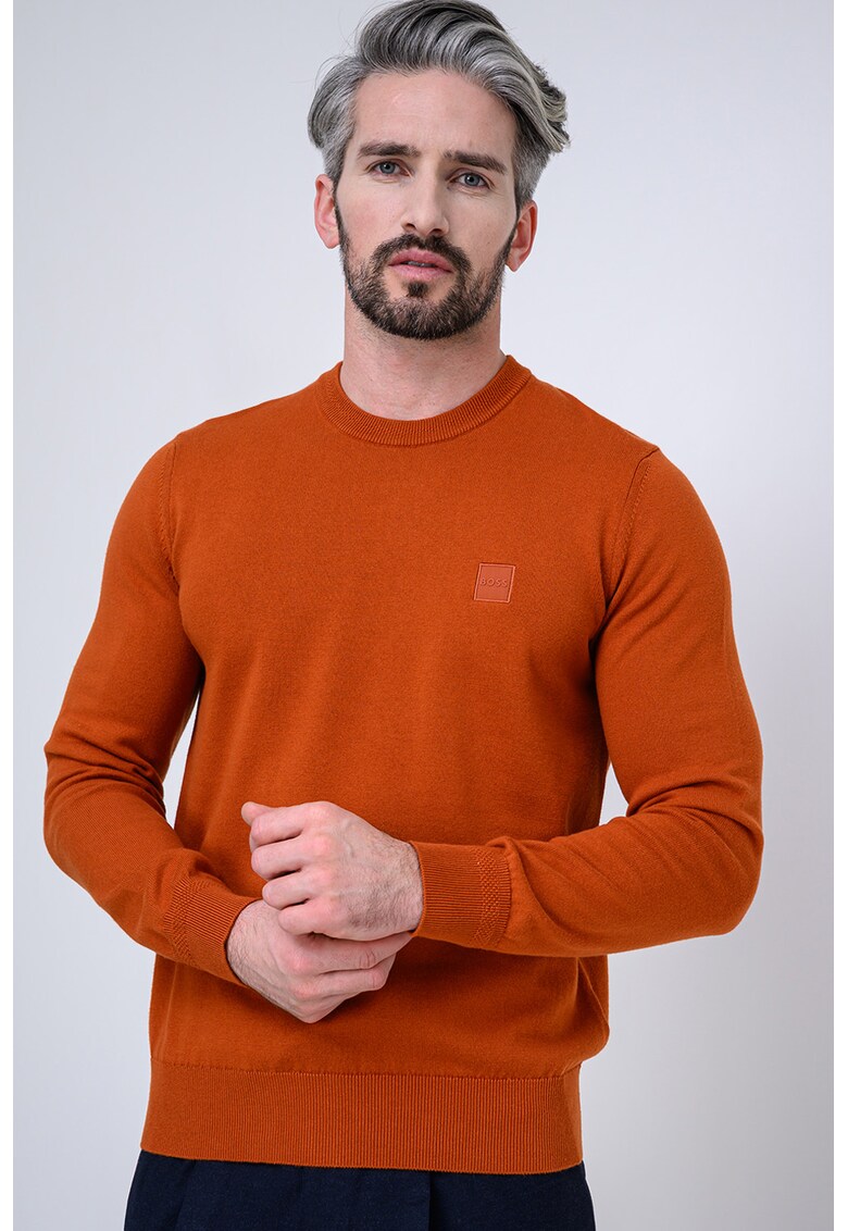 Pulover din amestec de bumbac si casmir Kanovano