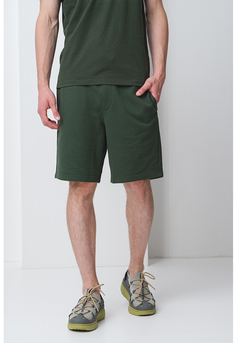 Bermude din bumbac cu logo Bermude din bumbac cu logo