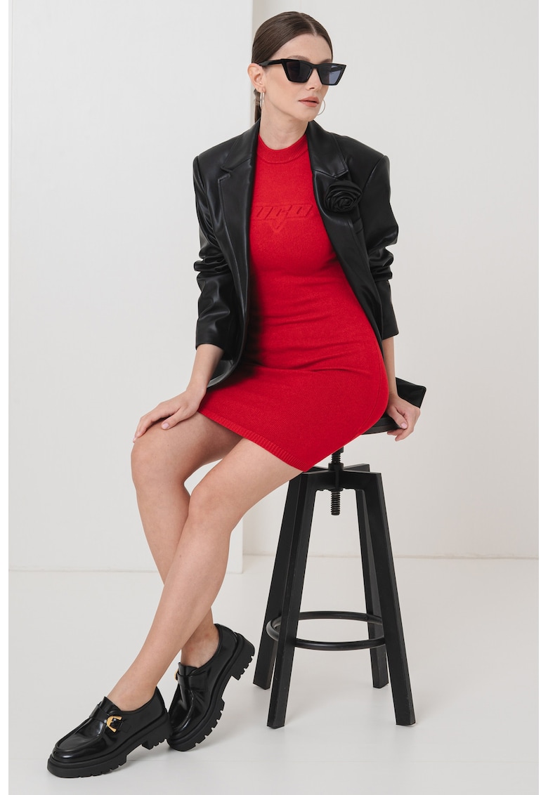 Sacou lejer din piele ecologica cu aplicatii florale