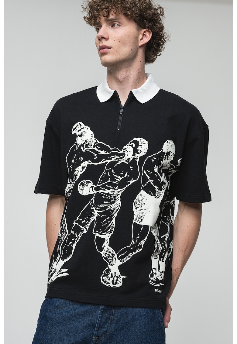 Tricou polo cu imprimeu Duboxie