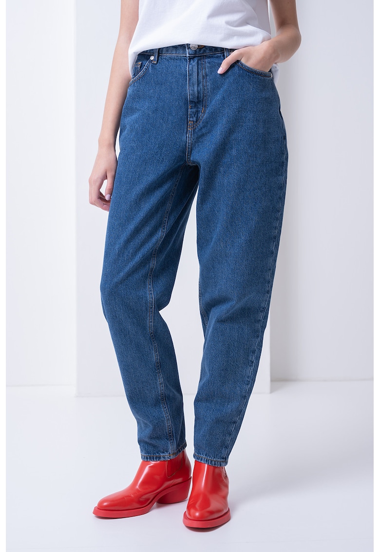 Blugi uni mom fit Blugi uni mom fit