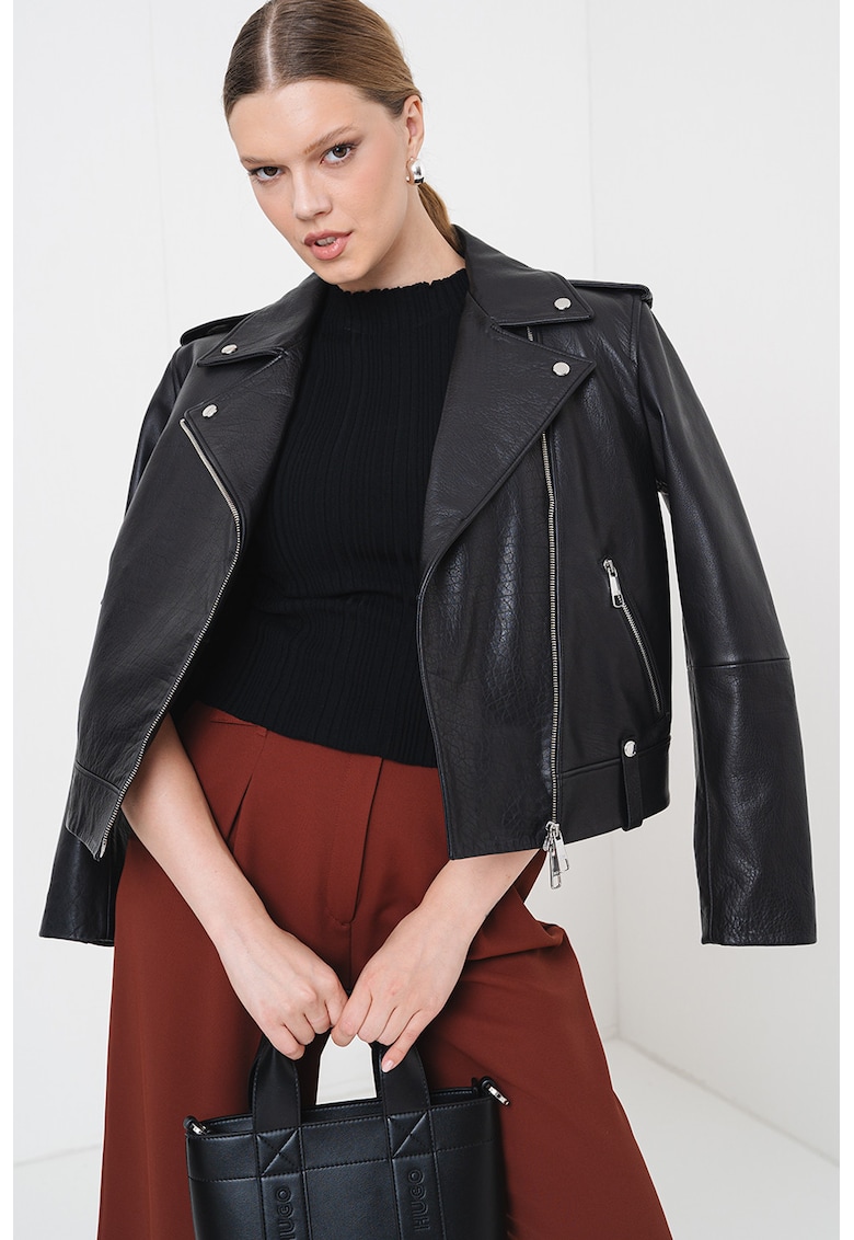 Pulover slim fit Sarphapilk - Negru