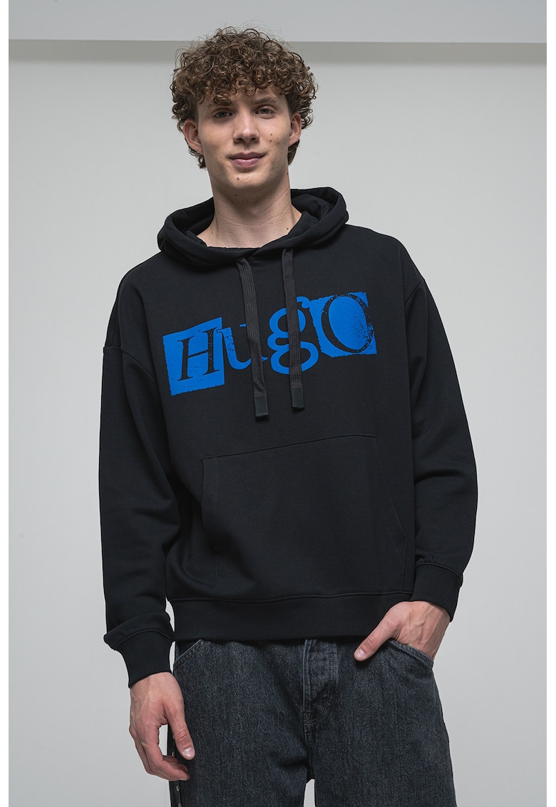 Hanorac din bumbac cu logo