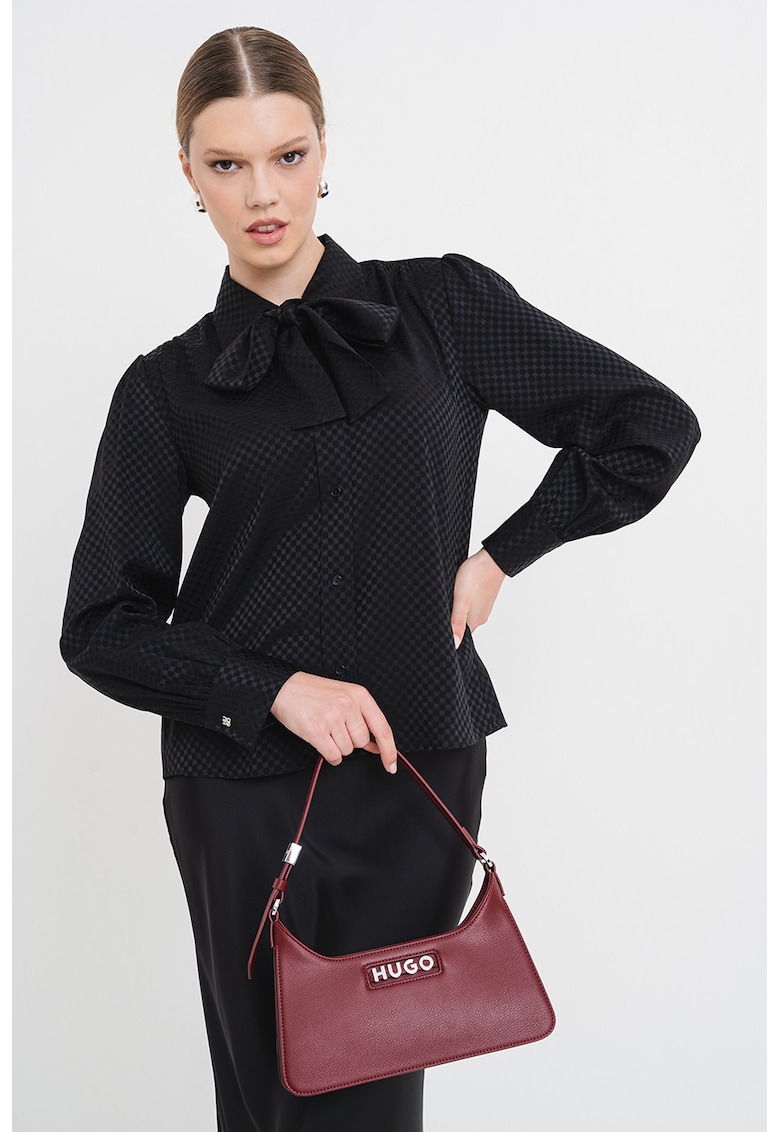 Camasa cu guler cu funda din panglici Estrella