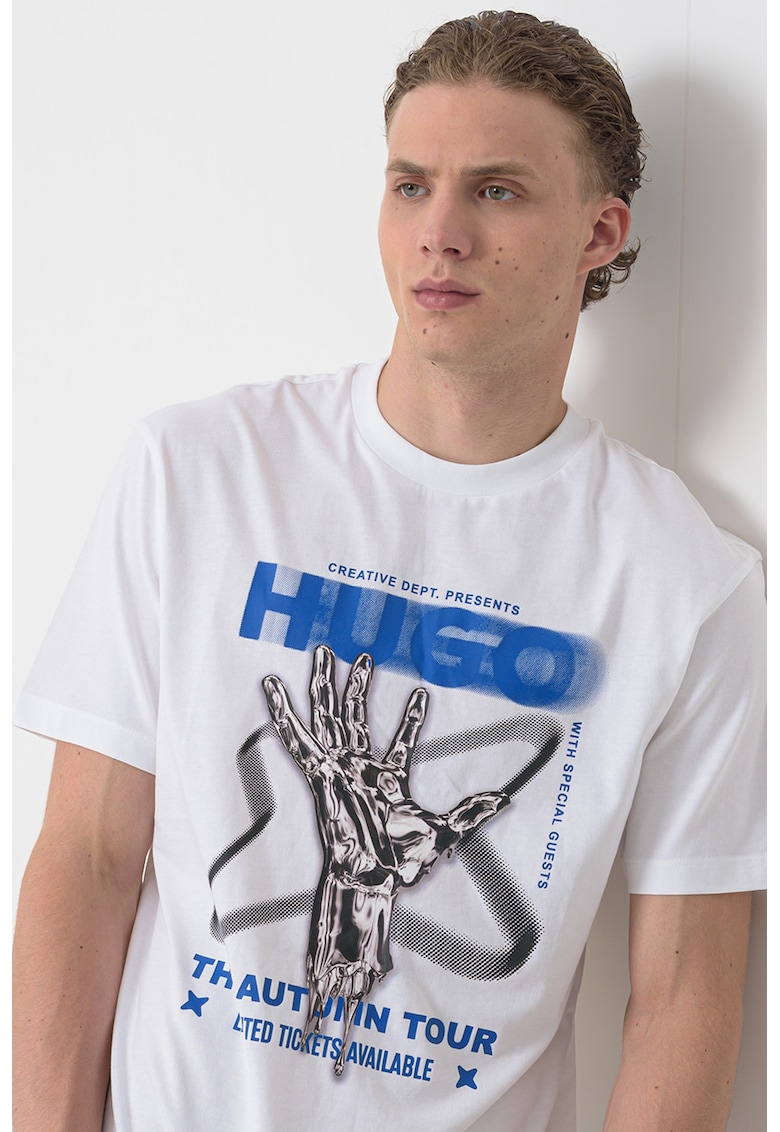 Tricou din bumbac cu imprimeu logo