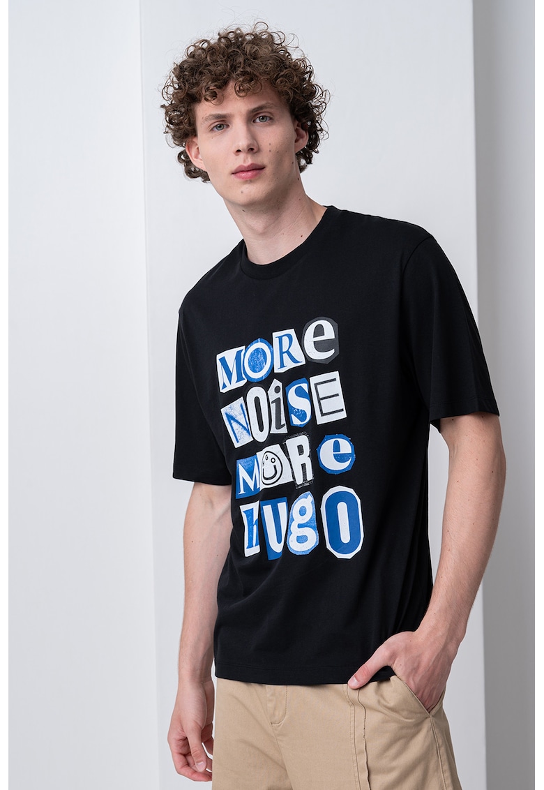 Tricou de bumbac cu text