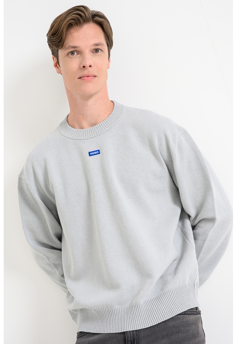 Pulover lejer San Casey - Gri melange