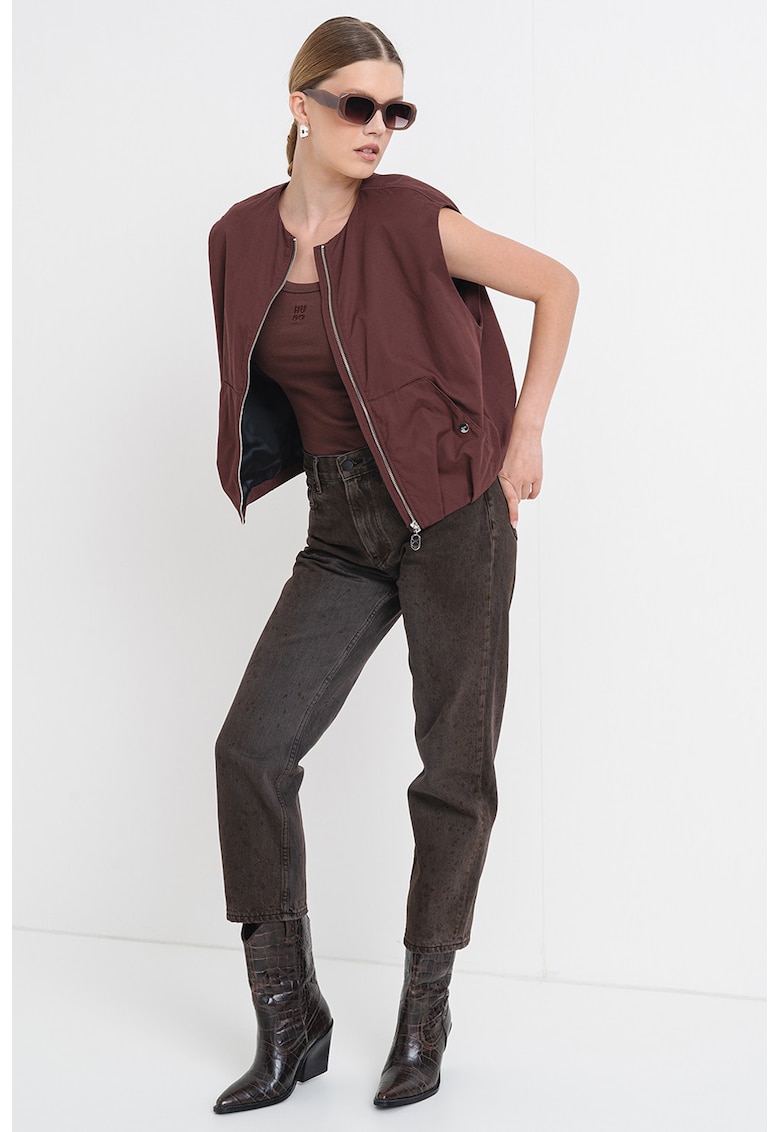 Vesta relaxed fit cu fermoar Azelda