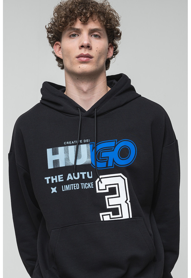 Hanorac din bumbac cu logo