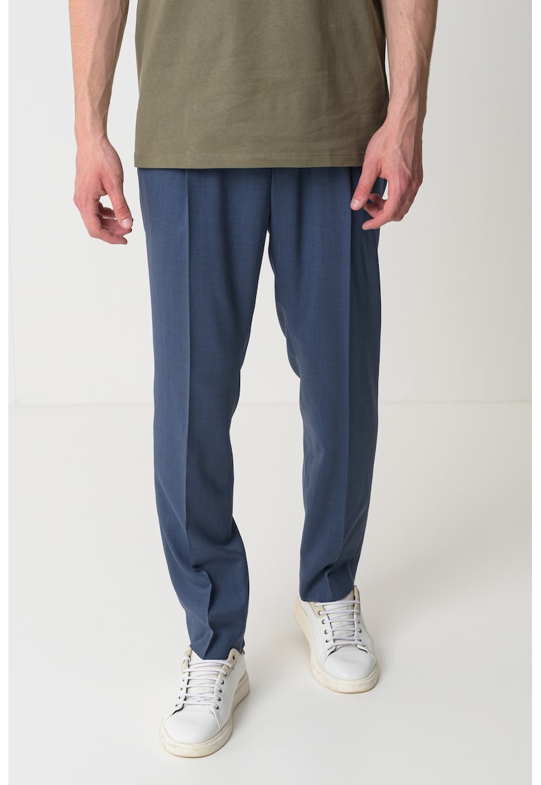Pantaloni slim fit din amestec de lana Getlin
