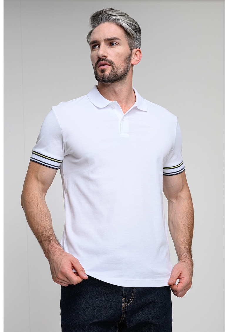 Tricou polo din material pique
