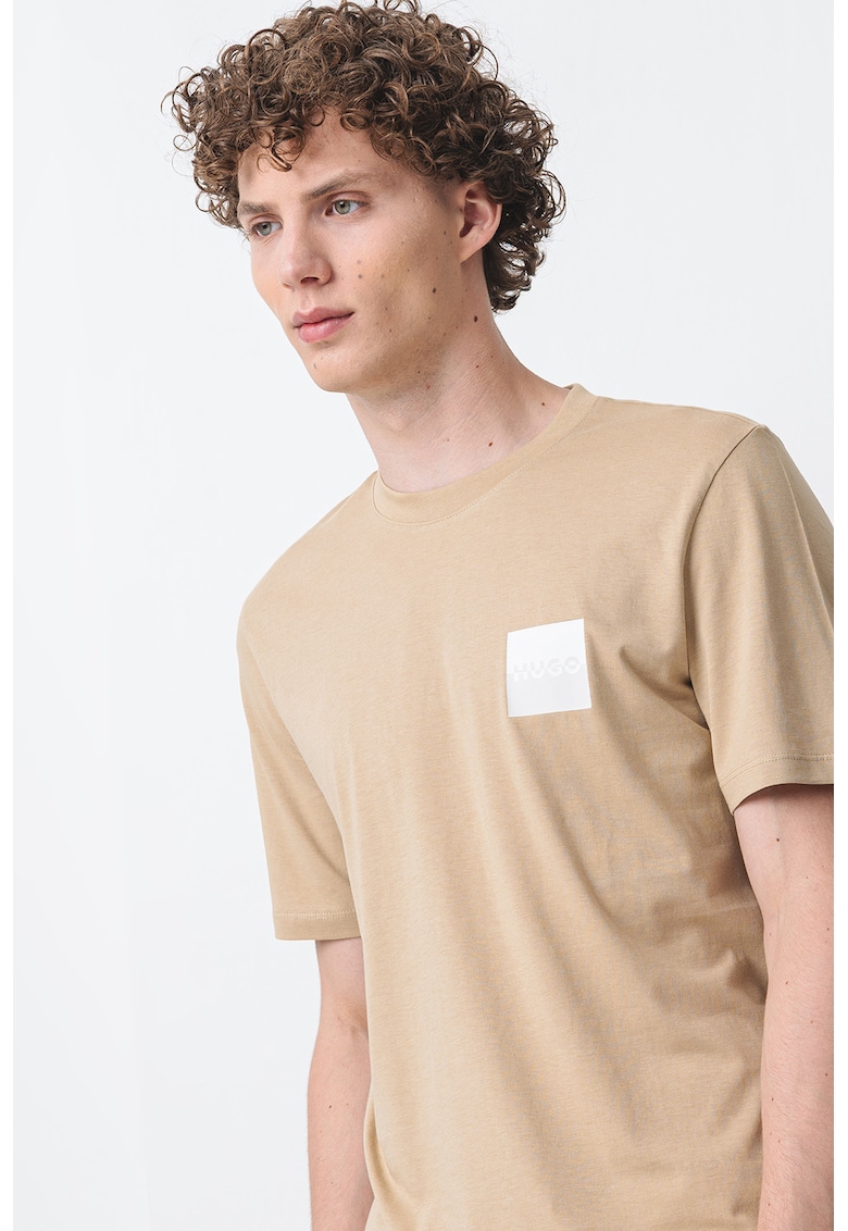 Tricou cu decolteu la baza gatului - din bumbac Tricou cu decolteu la baza gatului - din bumbac