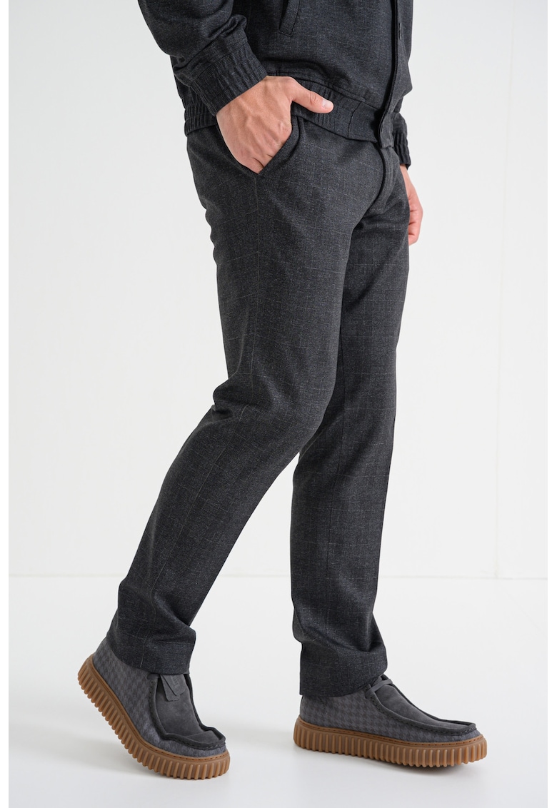Pantaloni regular fit - Gri antracit
