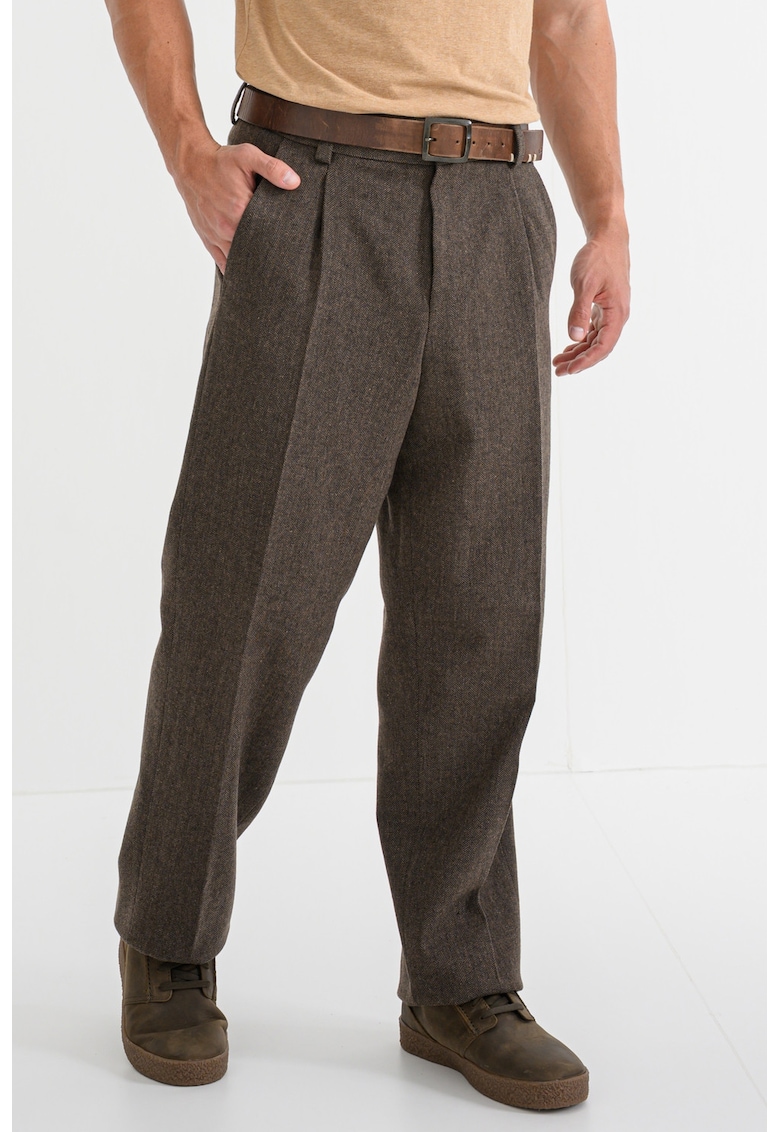 Pantaloni din amestec de lana