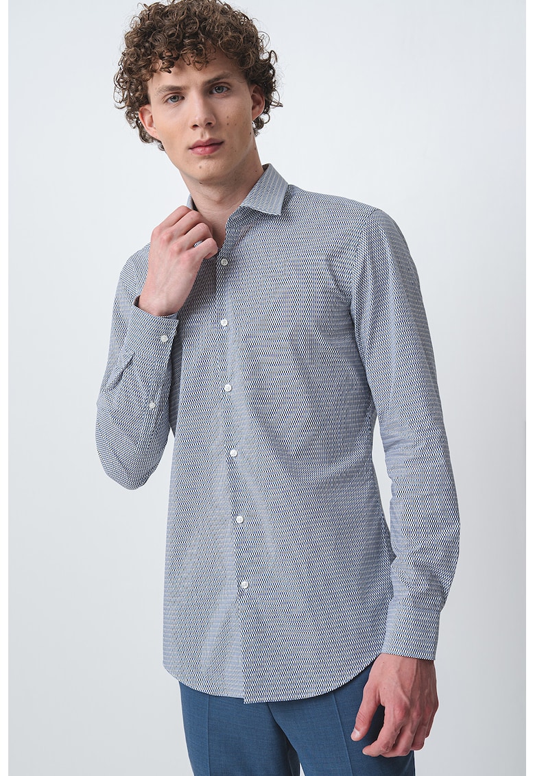 Camasa cu model si maneci lungi Keno