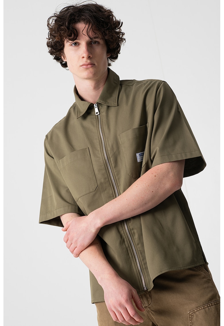 Camasa supradimensionata cu buzunare pe piept