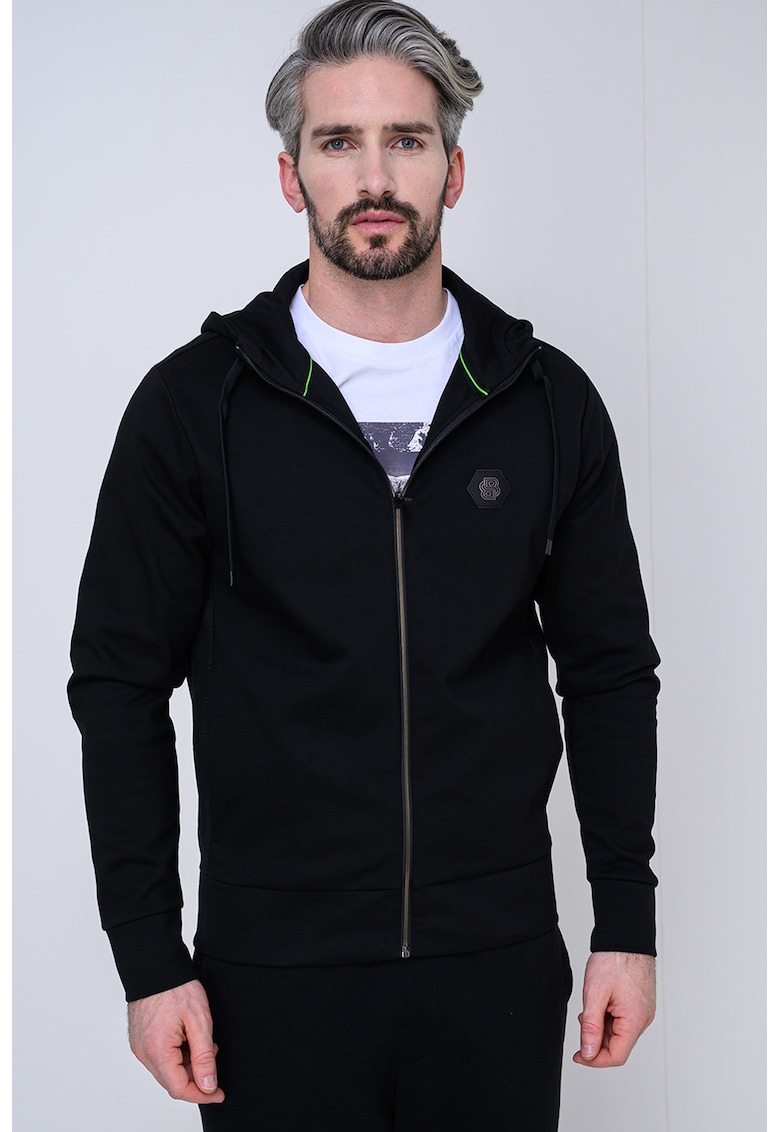 Hanorac cu fermoar si buzunare laterale