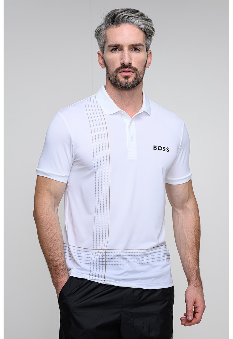 Tricou polo cu imprimeu logo