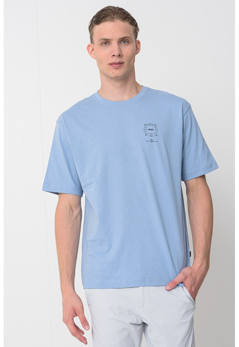 Tricou lejer de bumbac cu logo