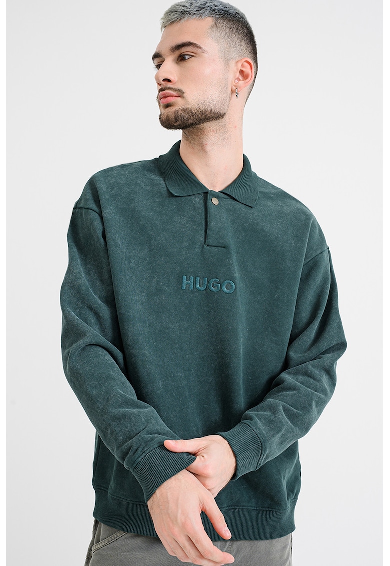 Bluza polo de trening cu logo brodat Delwy