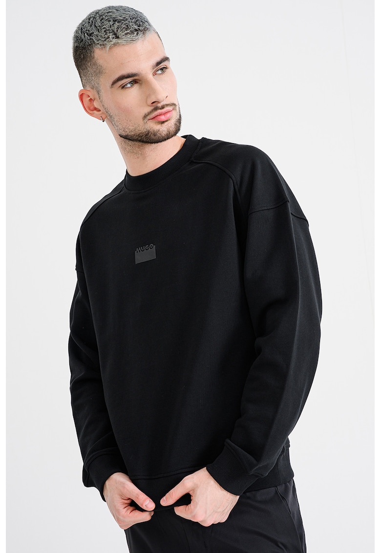 Bluza de trening din bumbac cu imprimeu pe partea din spate Delast