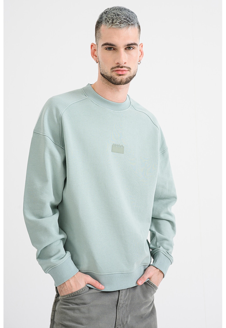 Bluza de trening din bumbac cu imprimeu pe partea din spate Delast