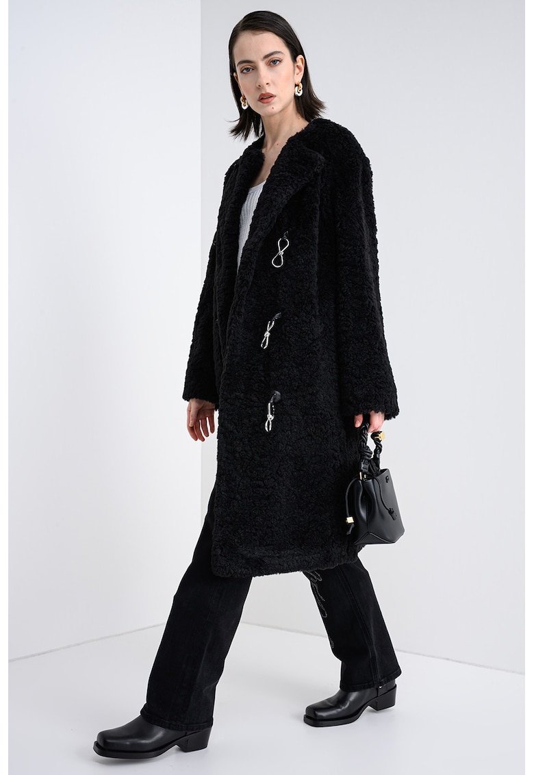 Palton cu blana sintetica Melija