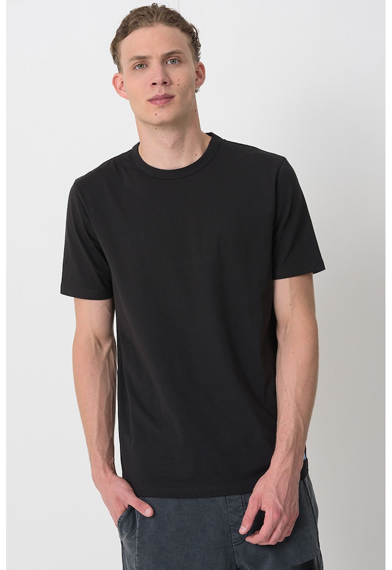 Set de tricouri uni din amestec de bumbac - 2 piese