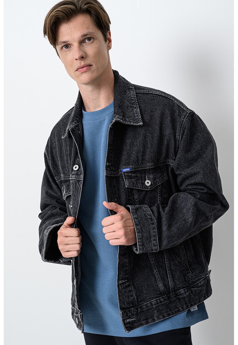 Jacheta-camasa lejera de denim Kirkby