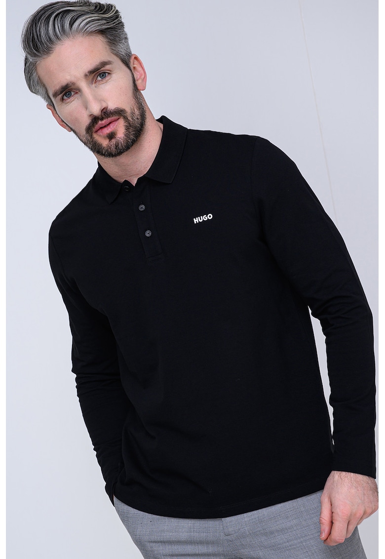 Bluza din bumbac cu logo discret