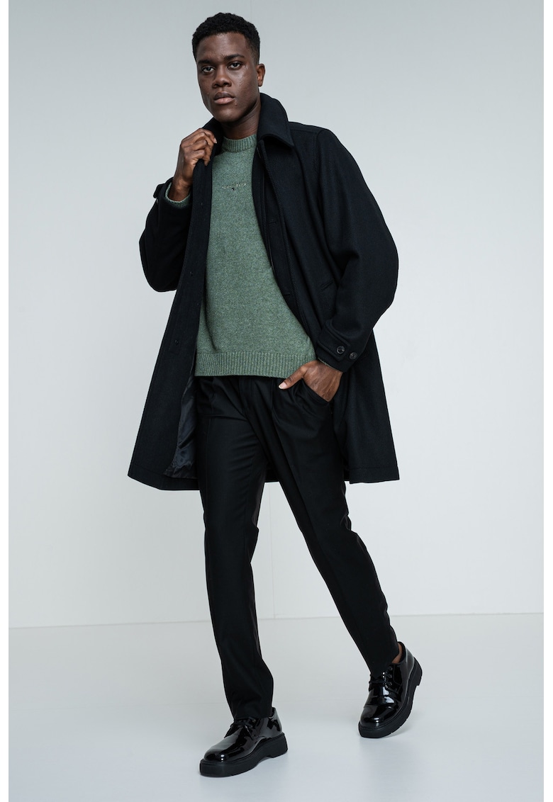 Jacheta lunga din amestec de lana