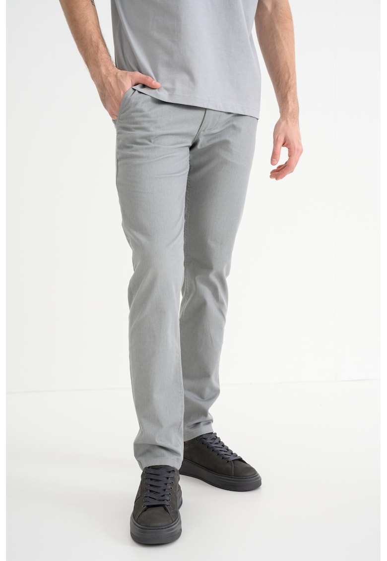 Pantaloni chino slim fit - Gri cenusiu
