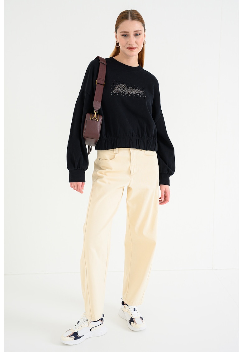 Bluza de trening cu maneci cazute Easton - Negru