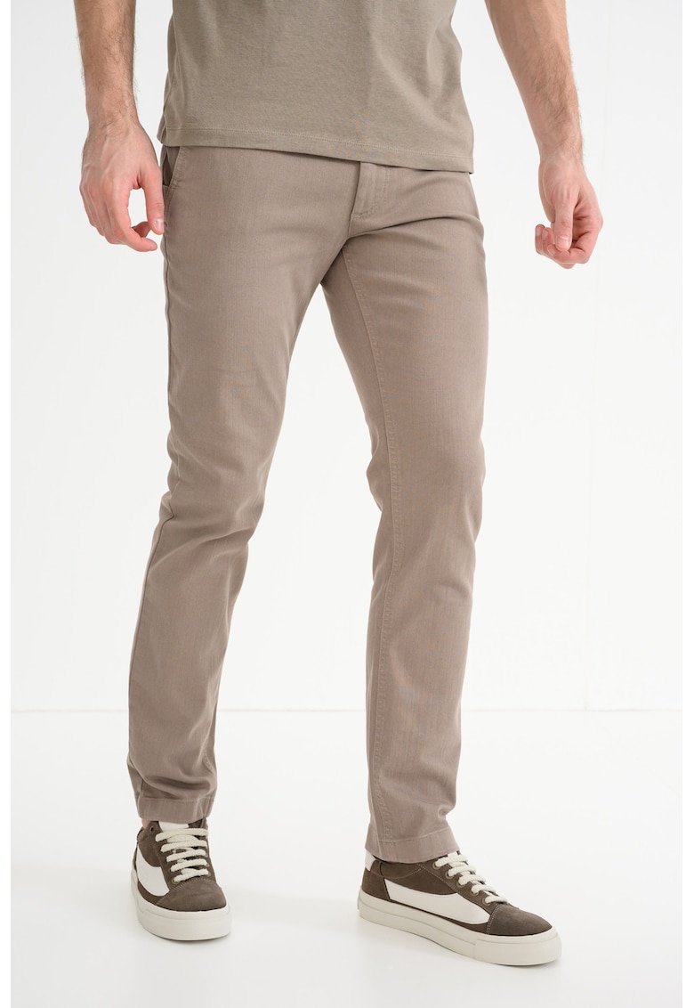 Pantaloni chino slim fit cu buzunare oblice