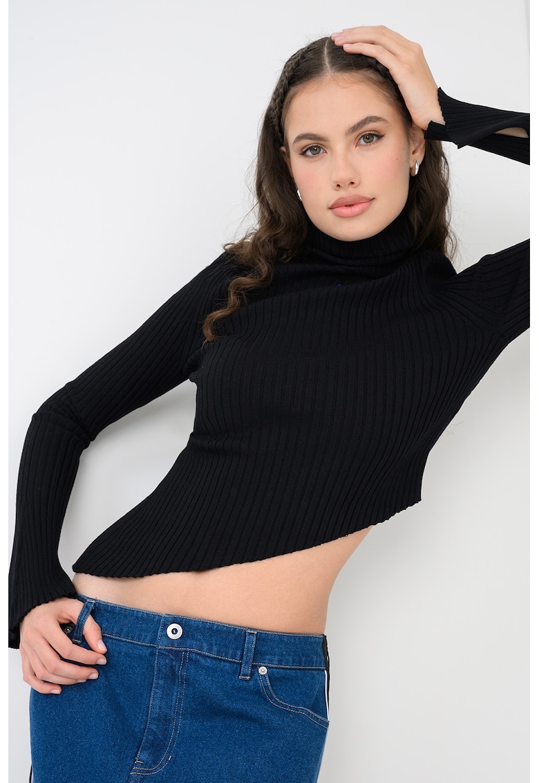 Pulover slim fit asimetric Somyna