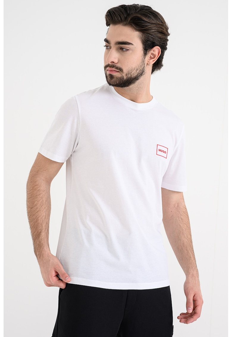 Set de tricouri de bumbac cu decolteu la baza gatului -2 piese