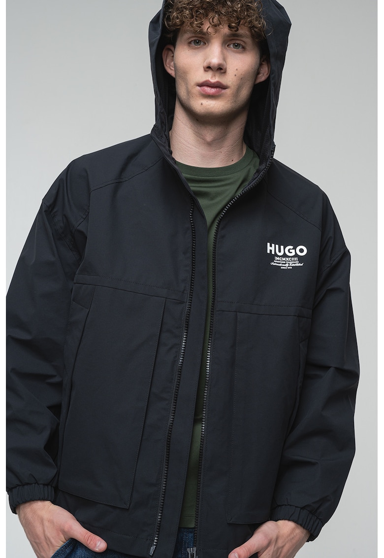 Jacheta cu logo si gluga