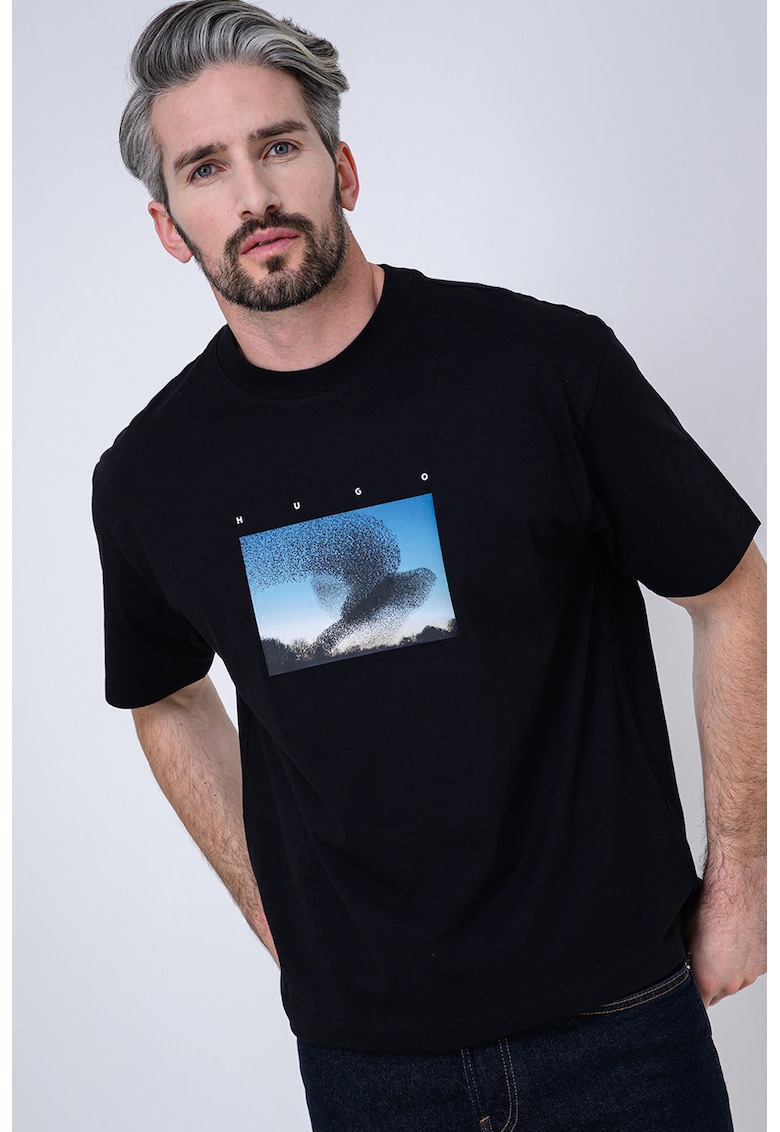 Tricou cu imprimeu grafic Dorizon - Negru