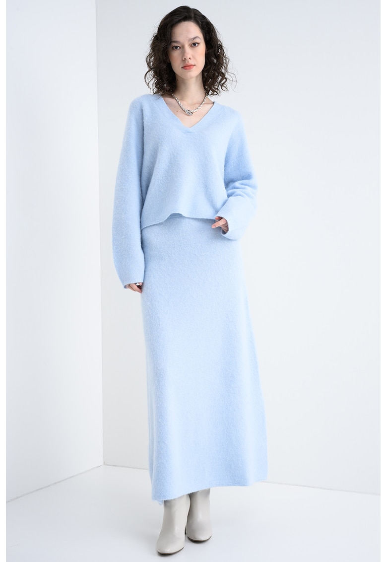 Pulover din amestec de lana si lana alpaca Fiti