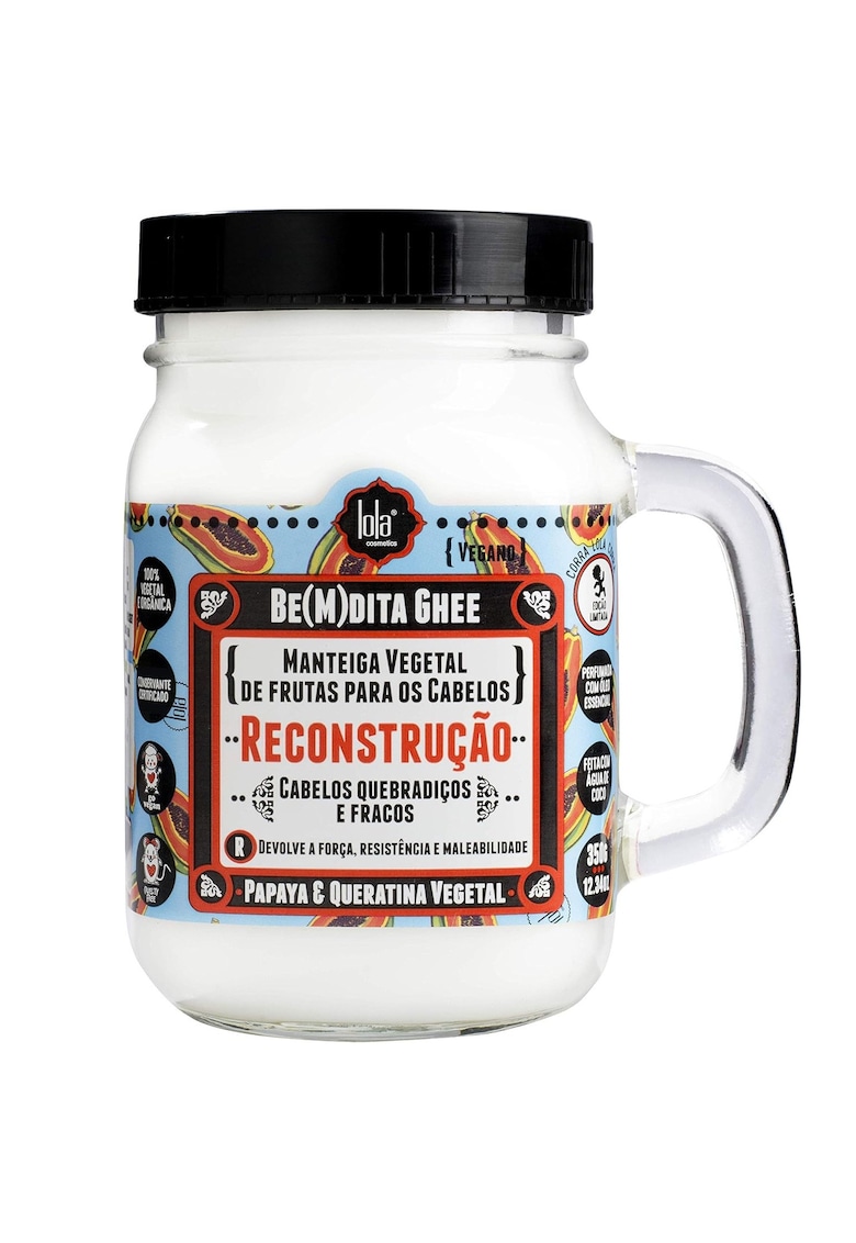 Masca de par pentru reparare intensa cu papaya si keratina Bemdita Ghee  350 g