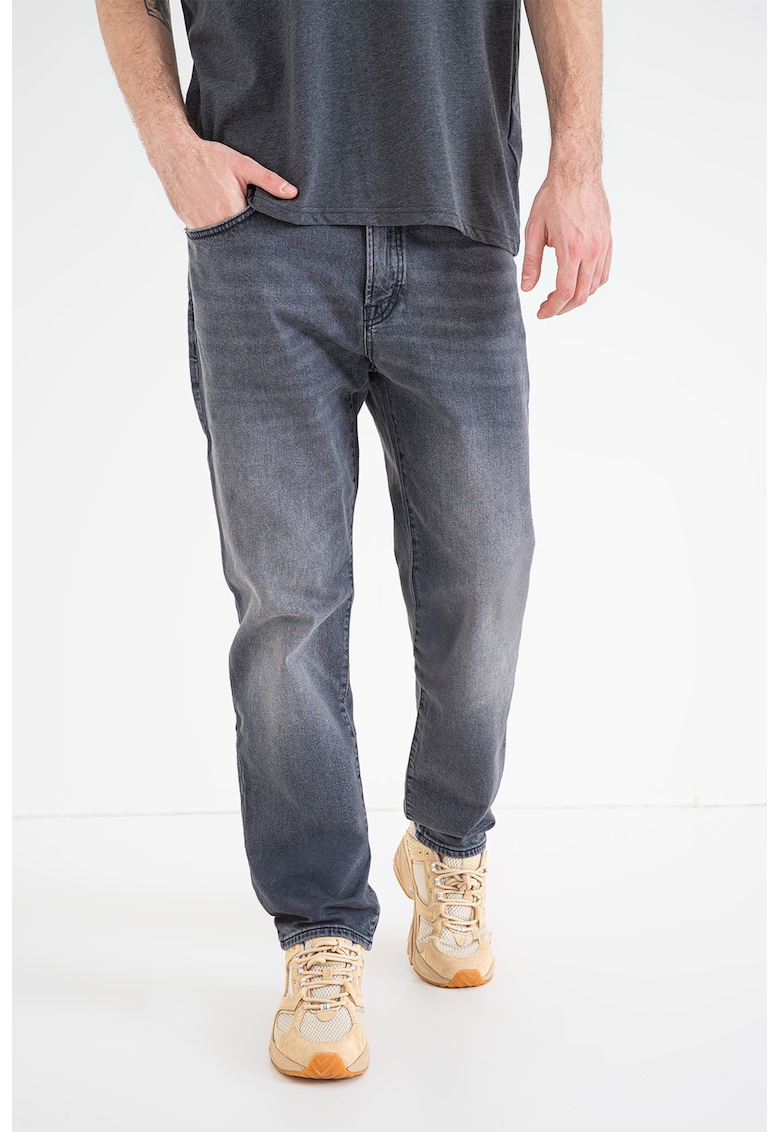 Blugi regular-fit cu talie medie Remaine - Gri inchis